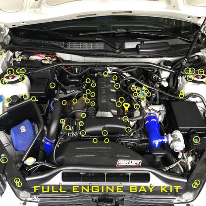 JDC Titanium Engine Bay Dress-Up Hardware Kit (Hyundai Genesis Coupe 2.0T BK1) - Graveyard Performance