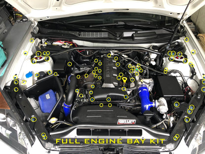 JDC Titanium Engine Bay Dress-Up Hardware Kit (Hyundai Genesis Coupe 2.0T BK2) - Graveyard Performance