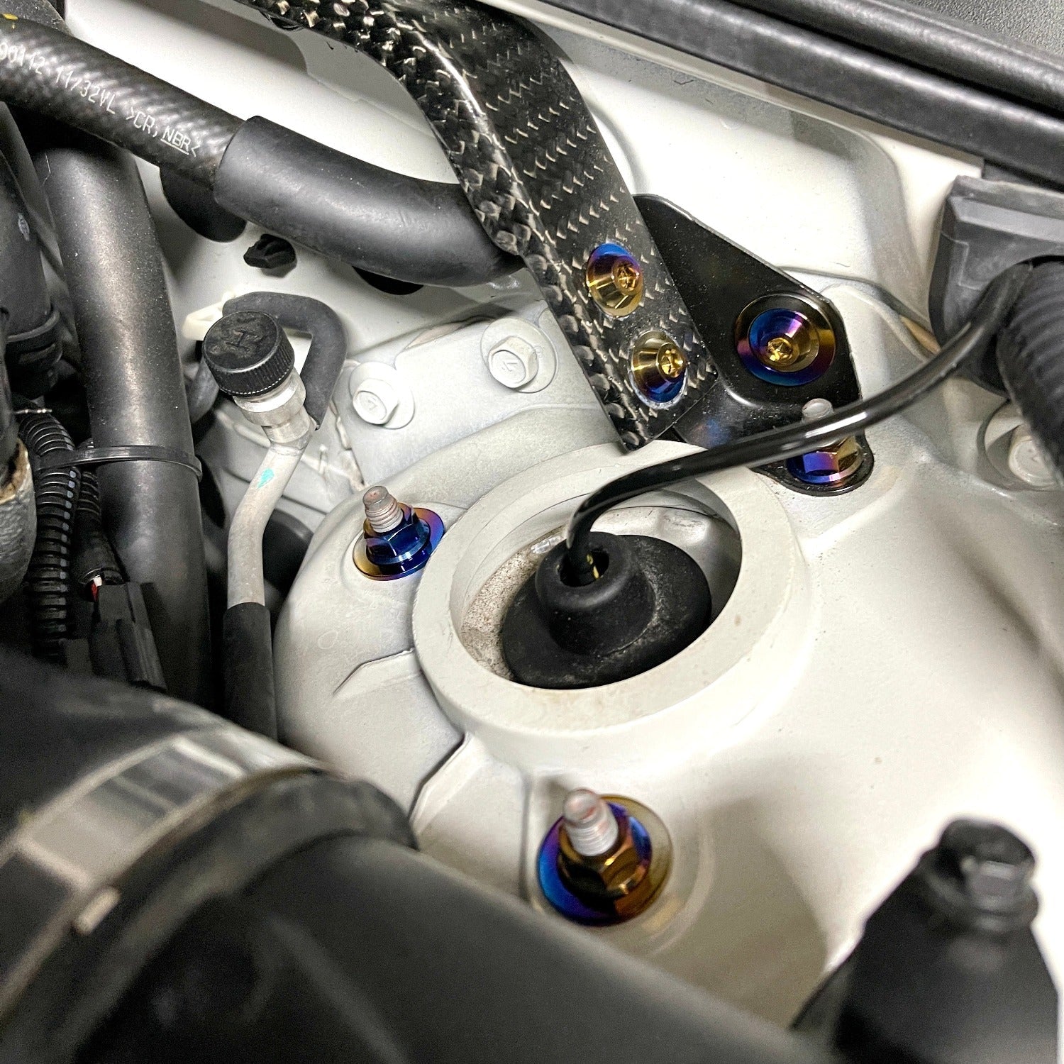 JDC Titanium Engine Bay Dress-Up Hardware Kit (R35 GT-R) - Graveyard Performance