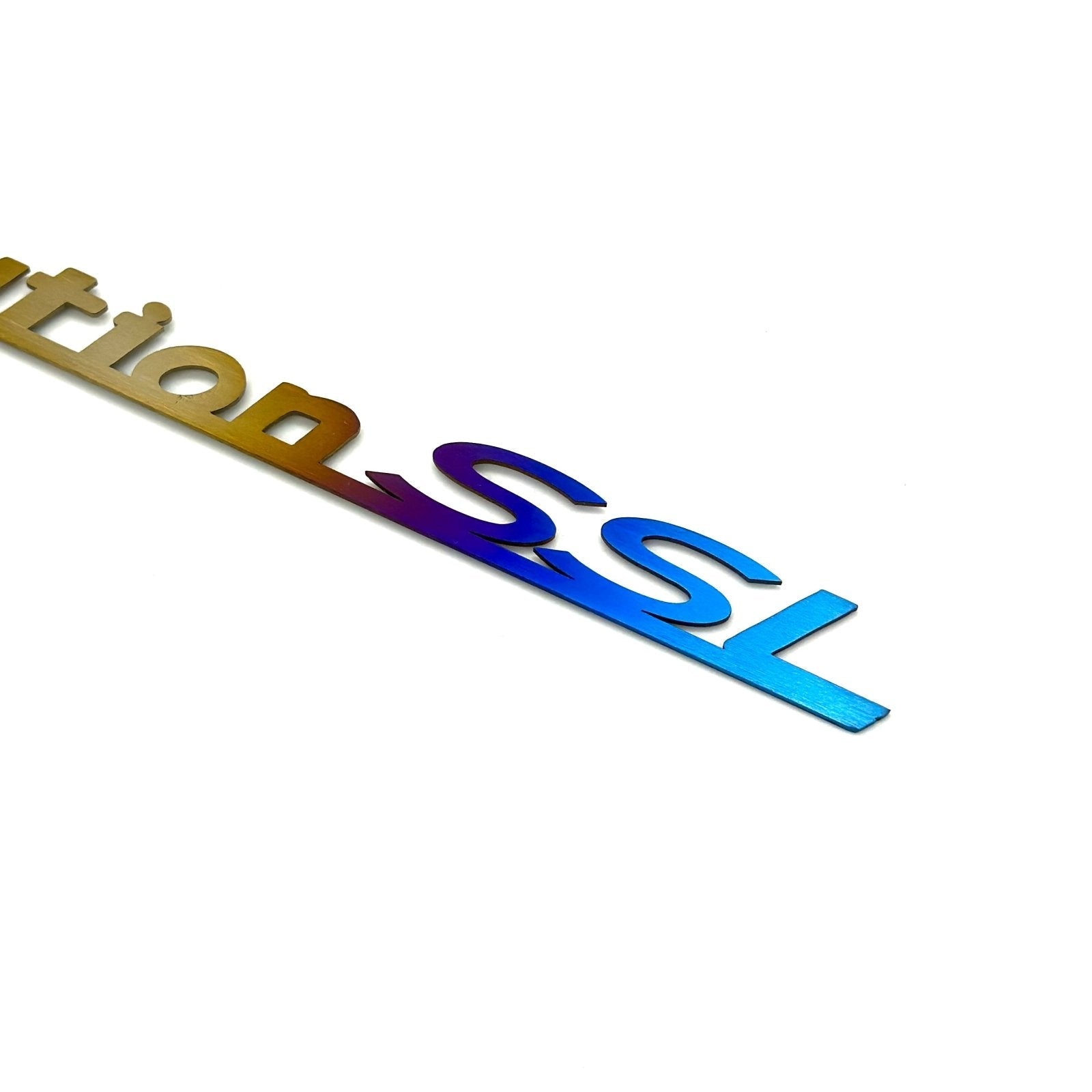 JDC Titanium "Evolution SSL" Trunk Badge (Evo 8/9) - Graveyard Performance