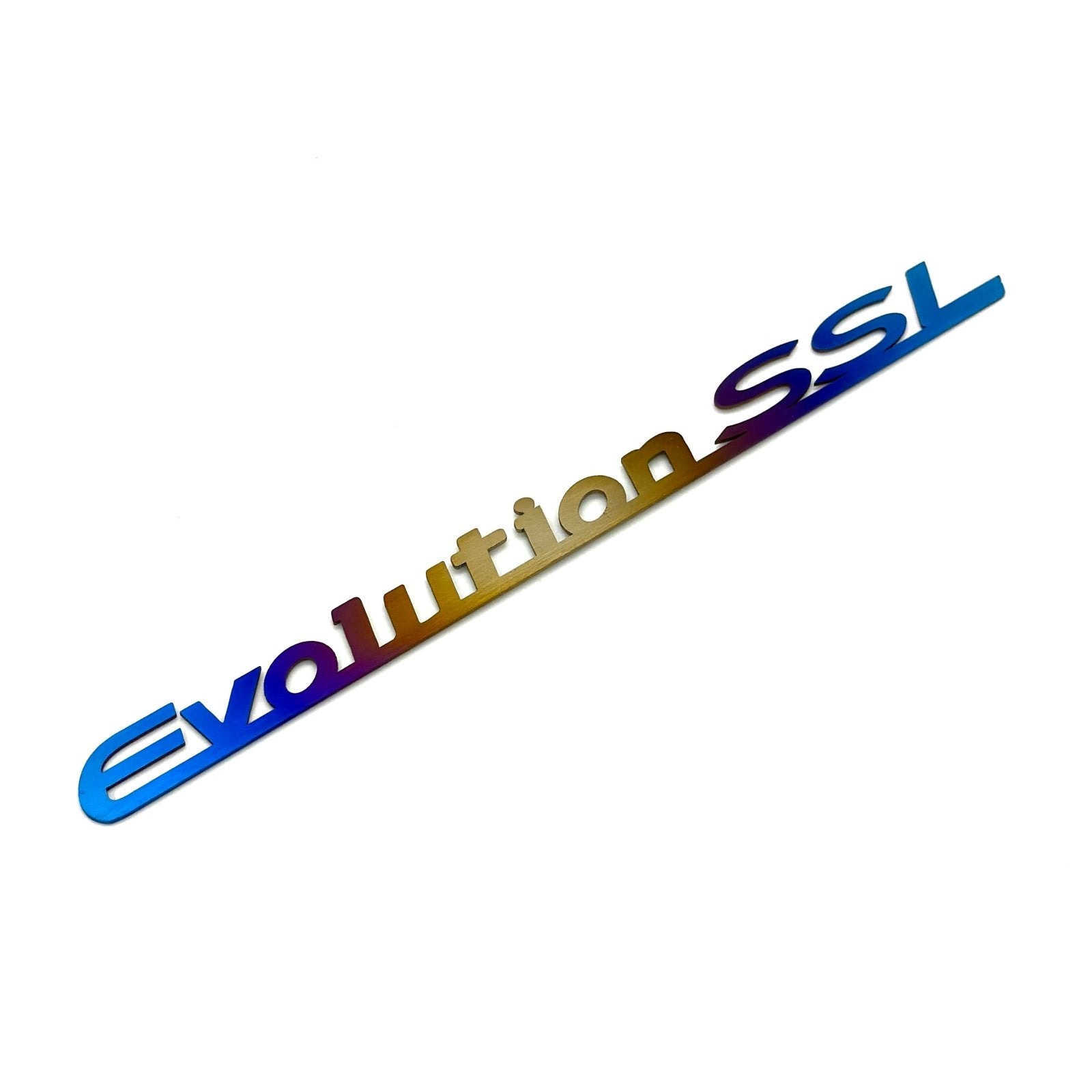 JDC Titanium "Evolution SSL" Trunk Badge (Evo 8/9) - Graveyard Performance