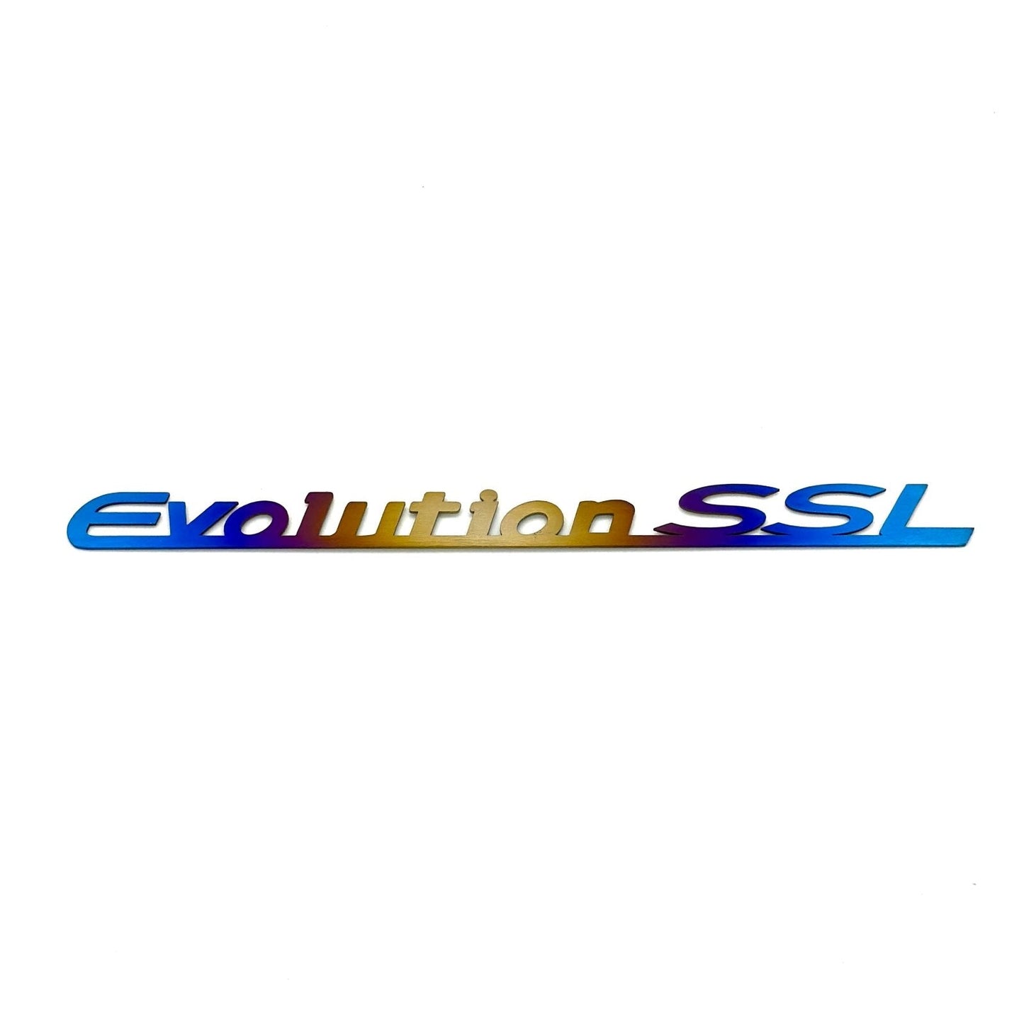 JDC Titanium "Evolution SSL" Trunk Badge (Evo 8/9) - Graveyard Performance