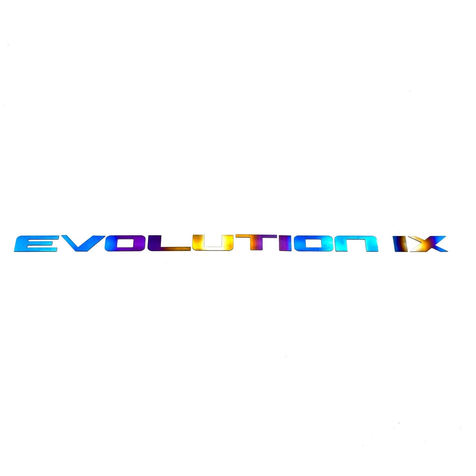 JDC Titanium "Evolution" Trunk Badge (Evo 6/7/8/9/X) - Graveyard Performance