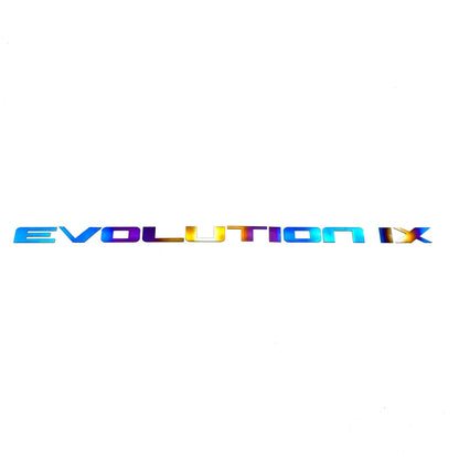 JDC Titanium "Evolution" Trunk Badge (Evo 6/7/8/9/X) - Graveyard Performance
