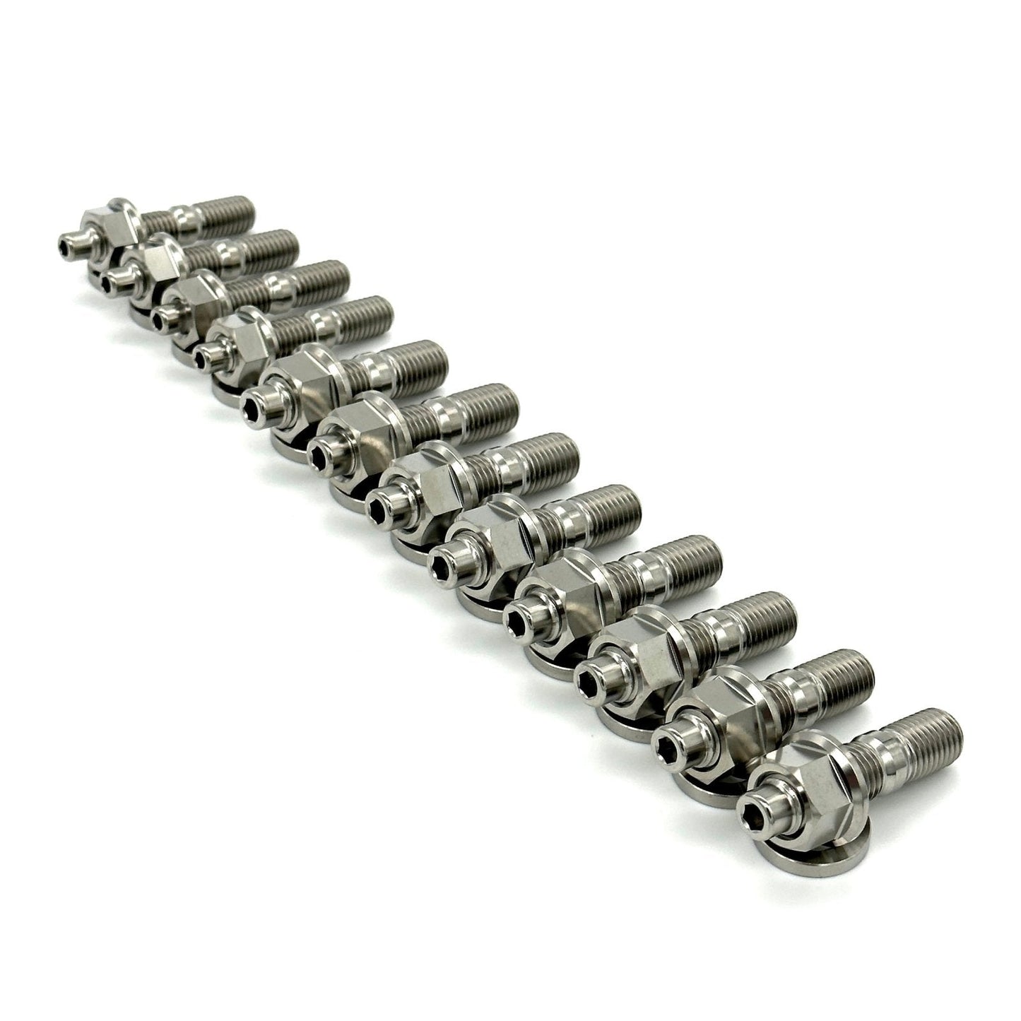 JDC Titanium Exhaust Manifold Stud Kit (Nissan KA24DE/SR20DET) - Graveyard Performance