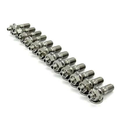JDC Titanium Exhaust Manifold Stud Kit (Nissan KA24DE/SR20DET) - Graveyard Performance