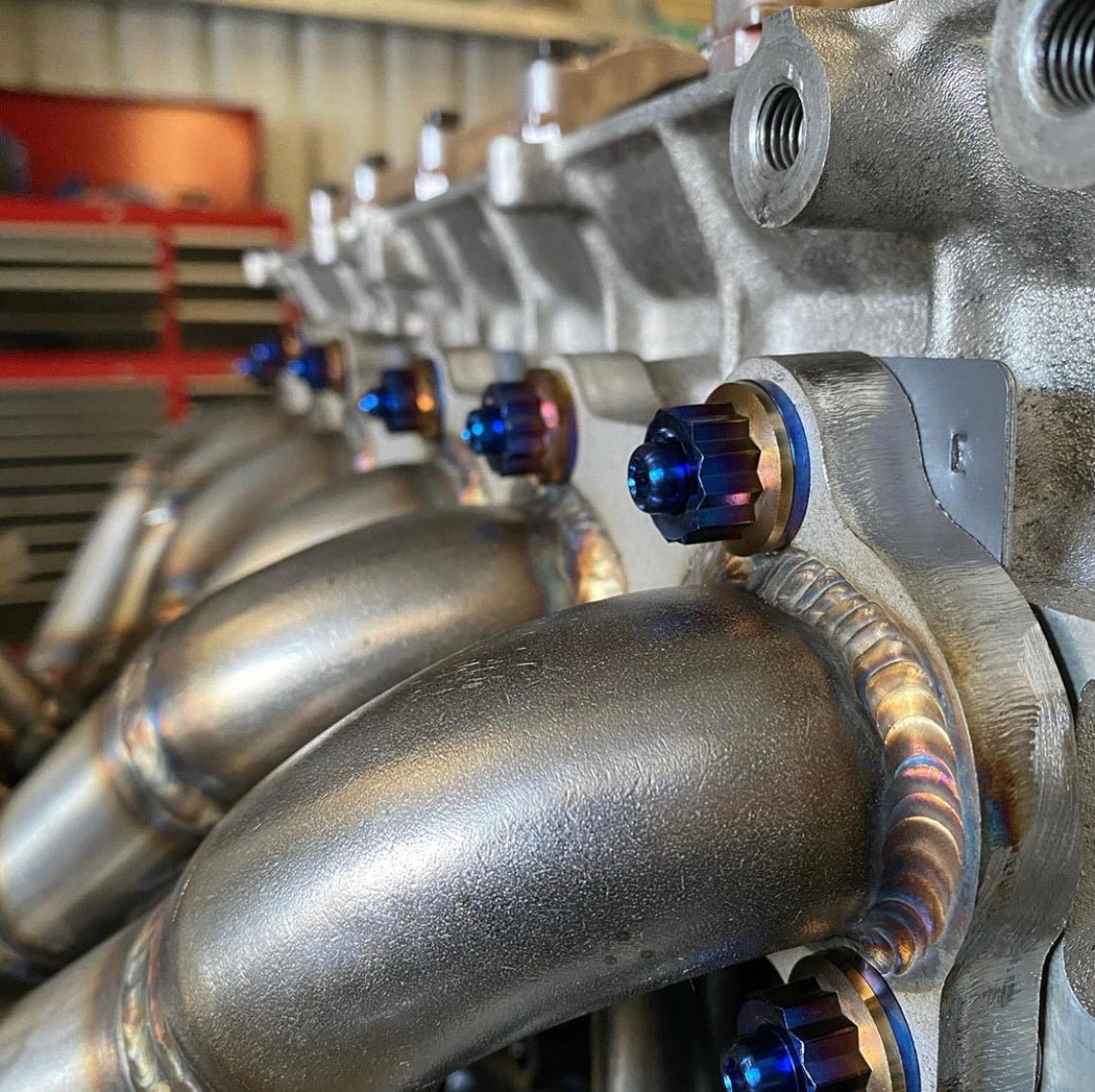 JDC Titanium Exhaust Manifold Stud Kit (RB26) - Graveyard Performance