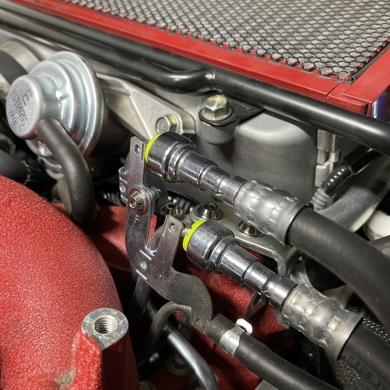 JDC Titanium Fuel Rail Area Hardware Kit (15-21 WRX/STi) - Graveyard Performance