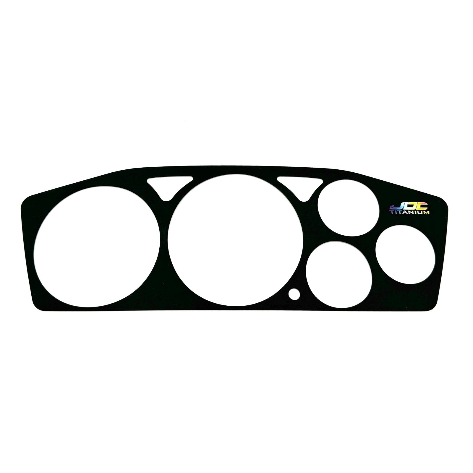 JDC Titanium Gauge Cluster Overlay (Evo 7/8/9) - Graveyard Performance