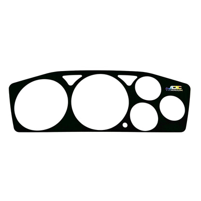 JDC Titanium Gauge Cluster Overlay (Evo 7/8/9) - Graveyard Performance