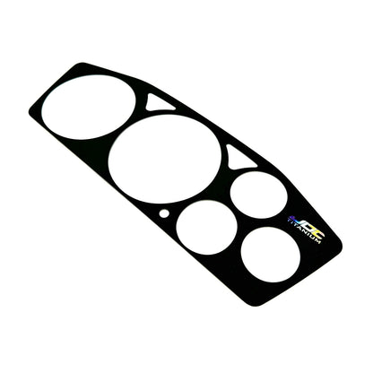 JDC Titanium Gauge Cluster Overlay (Evo 7/8/9) - Graveyard Performance