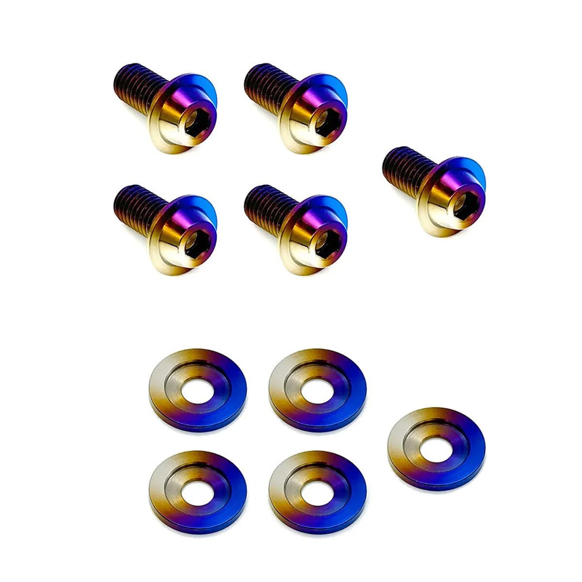 JDC Titanium Hood Vent Heat Shield Hardware (2023+ FL5 Civic Type R) - Graveyard Performance