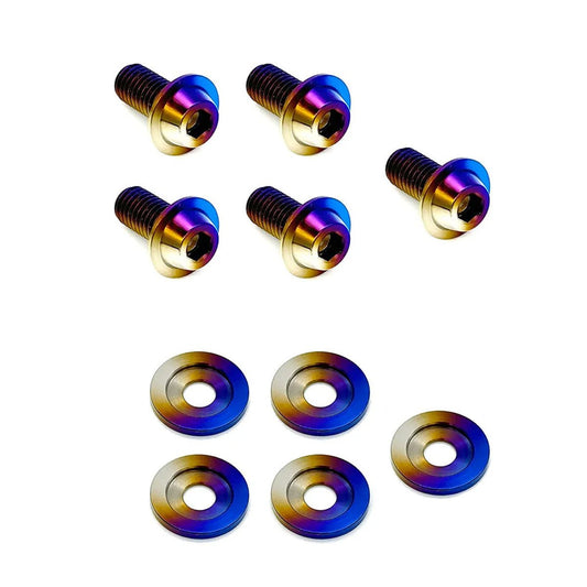 JDC Titanium Hood Vent Heat Shield Hardware (2023+ FL5 Civic Type R) - Graveyard Performance