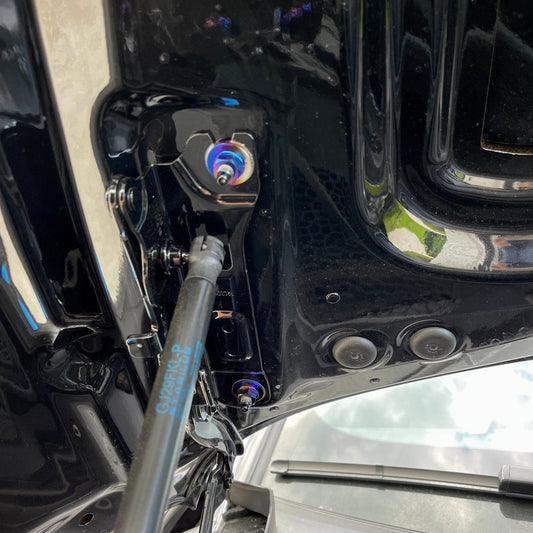 JDC Titanium Hood Bracket Hardware Kit (MK5 Supra) - Graveyard Performance