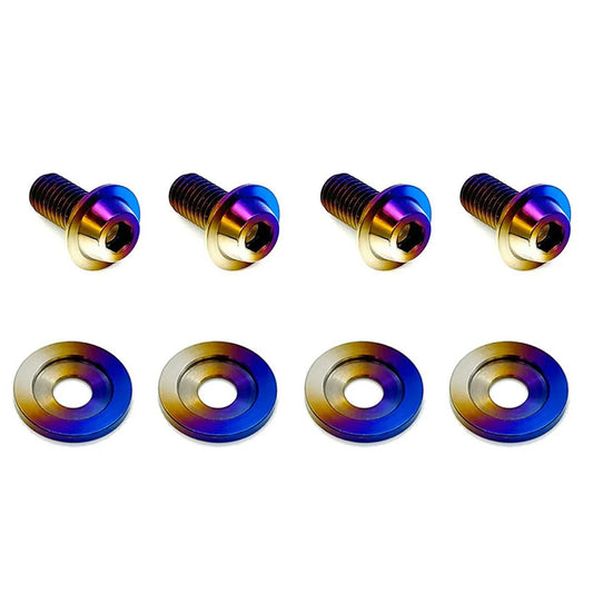 JDC Titanium Hood Bracket Hardware (MK4 Supra) - Graveyard Performance
