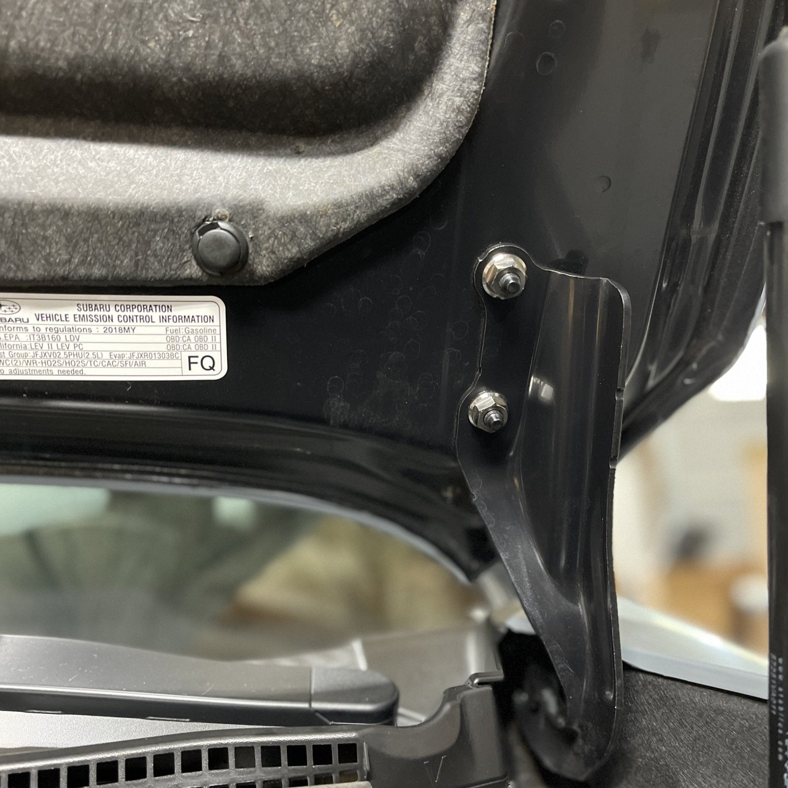 JDC Titanium Hood Bracket Hardware Mounting Kit (15-21 WRX/STi) - Graveyard Performance