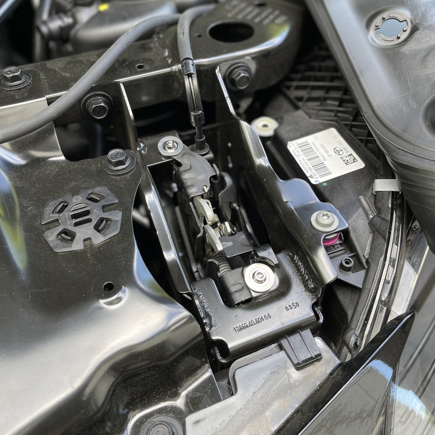 JDC Titanium Hood Latch Mechanism Hardware Kit (MK5 Supra) - Graveyard Performance
