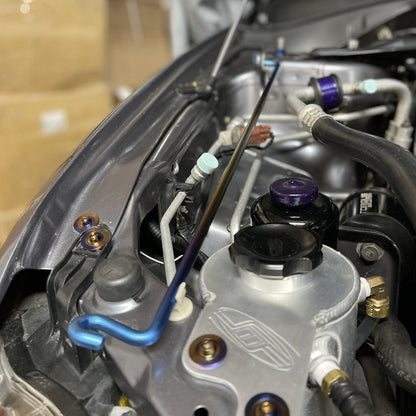 JDC Titanium Hood Prop Rod (Evo 7/8/9) - Graveyard Performance