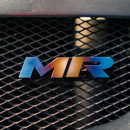 JDC Titanium "MR" Front Grill Badge (Evo 8/9) - Graveyard Performance