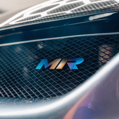 JDC Titanium "MR" Front Grill Badge (Evo 8/9) - Graveyard Performance