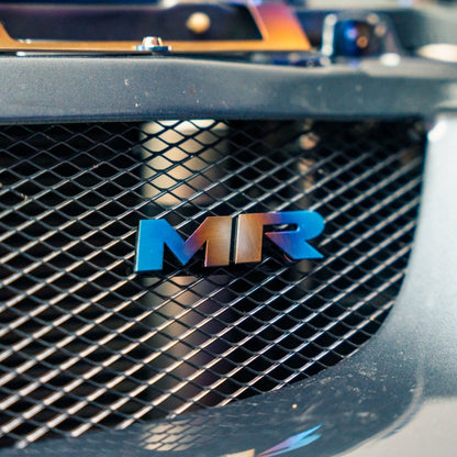 JDC Titanium "MR" Front Grill Badge (Evo 8/9) - Graveyard Performance