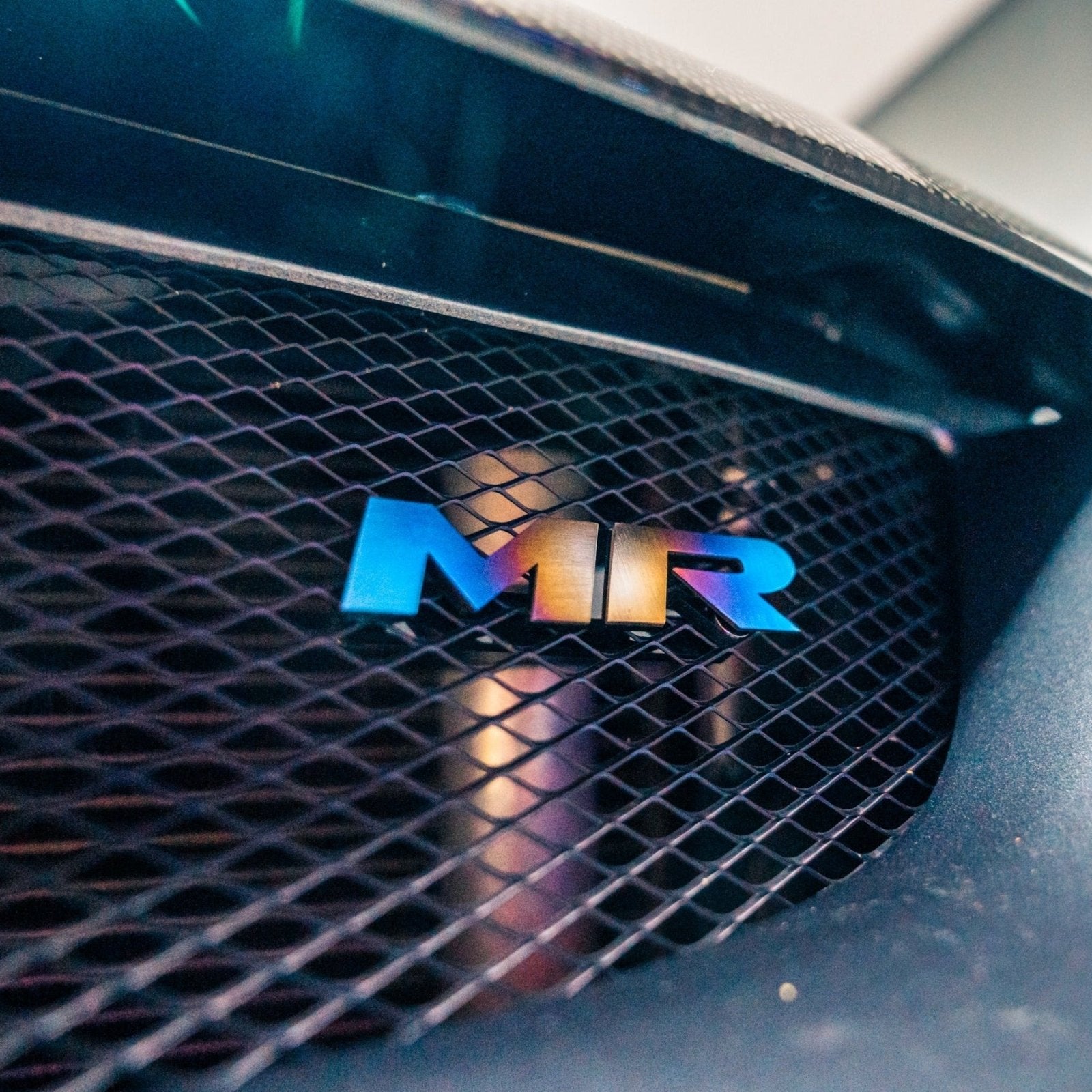 JDC Titanium "MR" Front Grill Badge (Evo 8/9) - Graveyard Performance