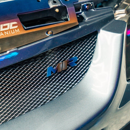 JDC Titanium "MR" Front Grill Badge (Evo 8/9) - Graveyard Performance