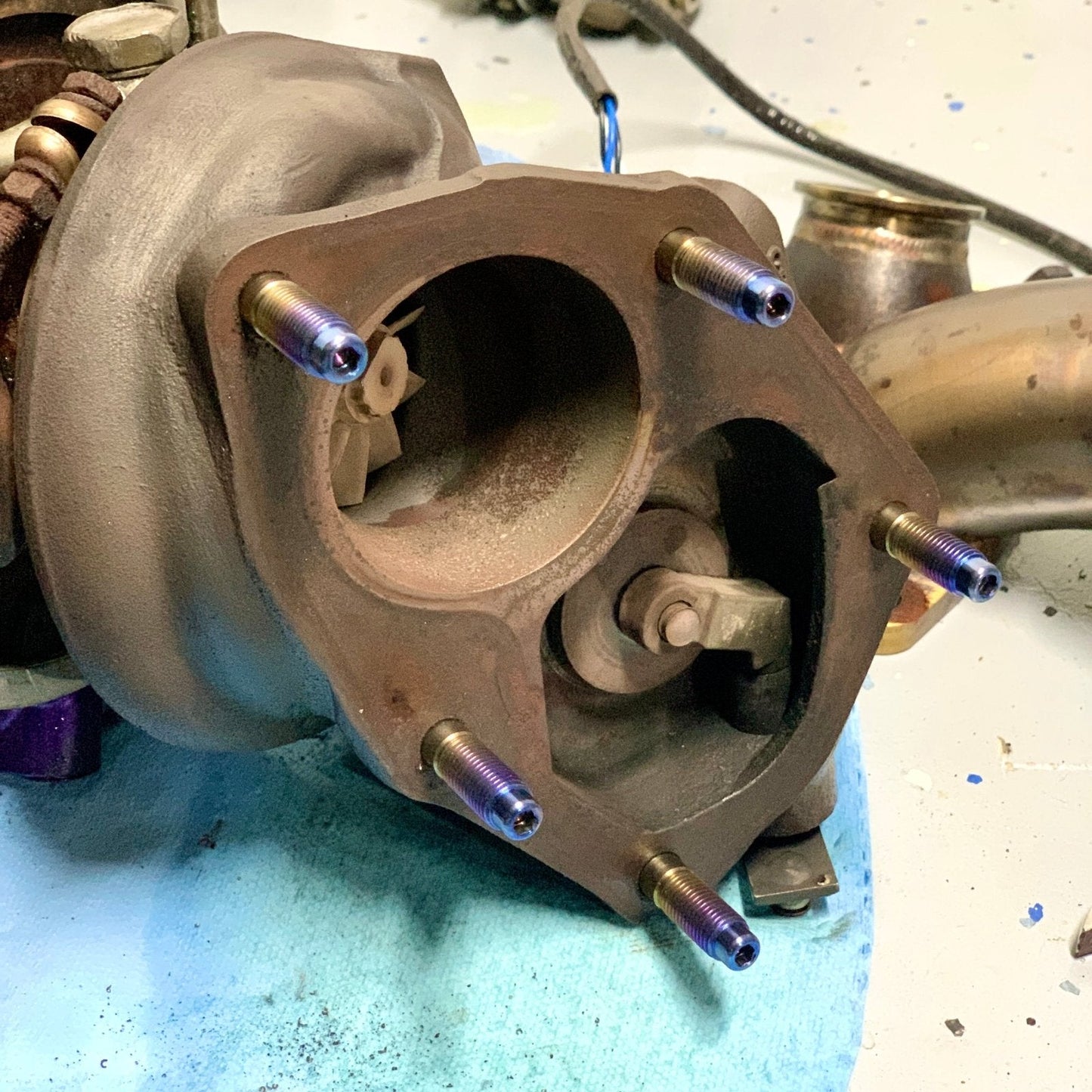 JDC Titanium O2 Housing Stud Kit (Evo 4-X) - Graveyard Performance