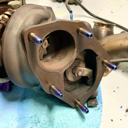 JDC Titanium O2 Housing Stud Kit (Evo 4-X) - Graveyard Performance