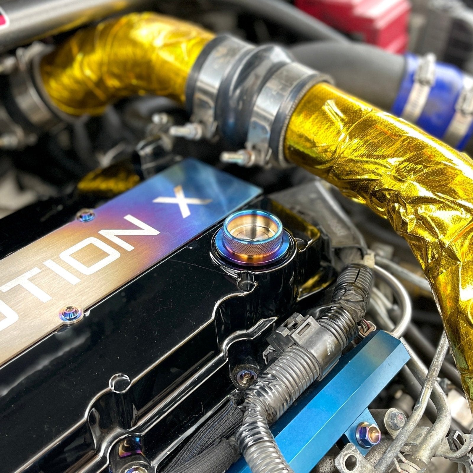 JDC Titanium Oil Cap (Evo X) - Graveyard Performance