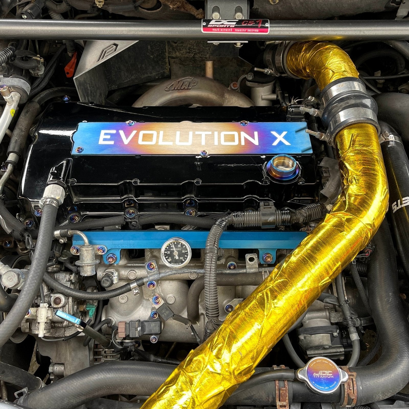 JDC Titanium Oil Cap (Evo X) - Graveyard Performance