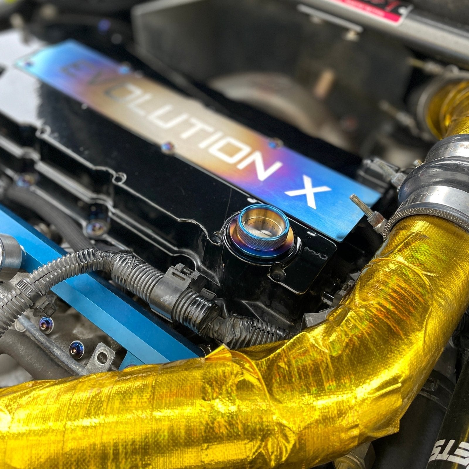 JDC Titanium Oil Cap (Evo X) - Graveyard Performance