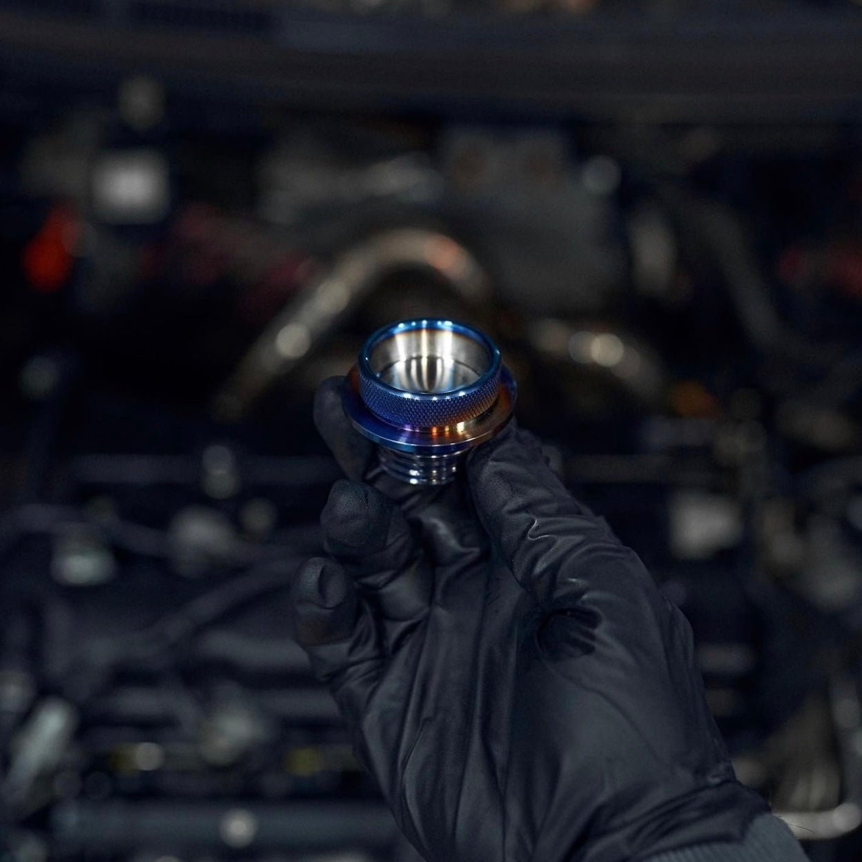 JDC Titanium Oil Cap (Evo X) - Graveyard Performance
