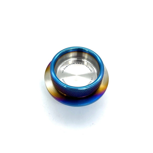 JDC Titanium Oil Cap (R35 GT-R/ Multiple Nissan Applications) - Graveyard Performance