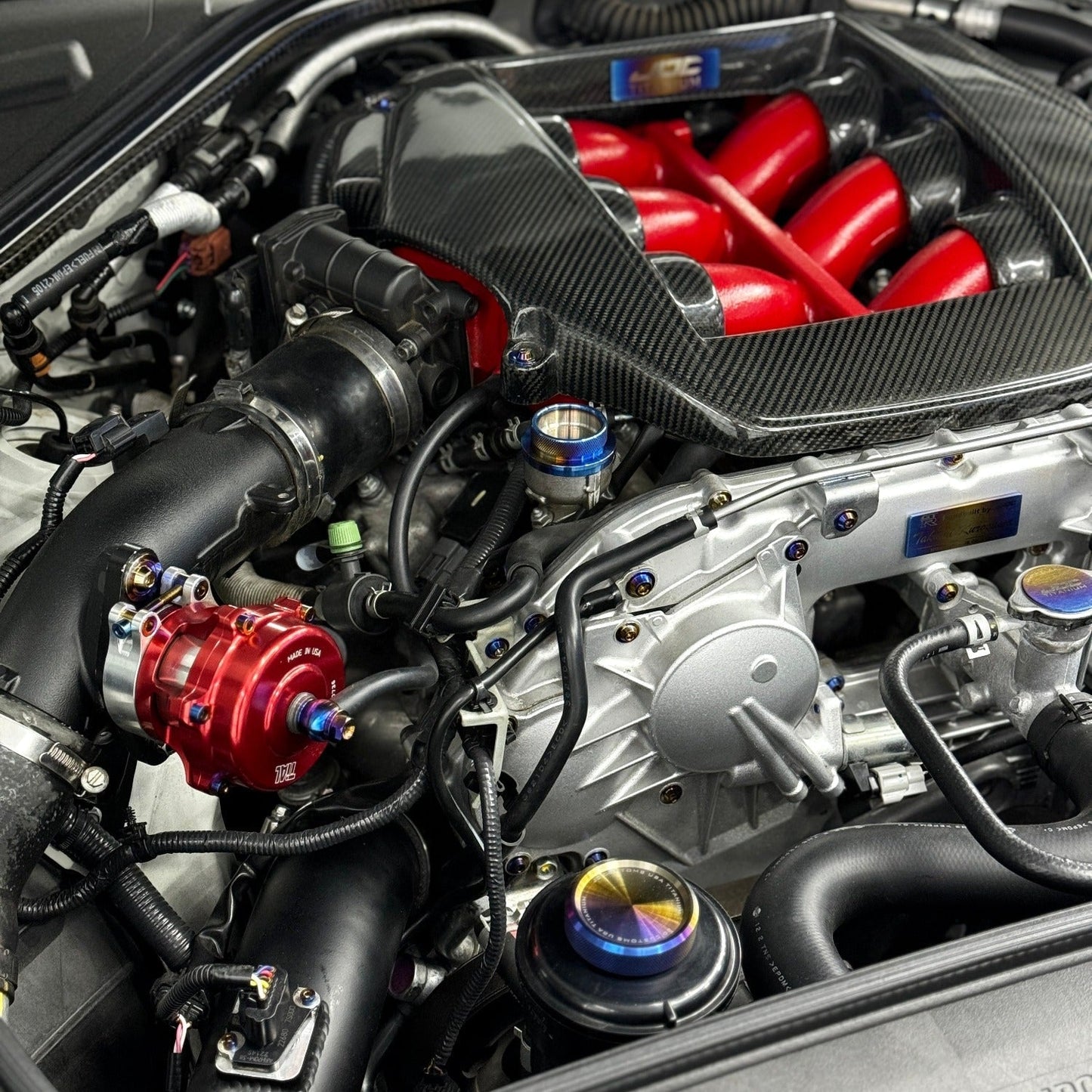 JDC Titanium Oil Cap (R35 GT-R/ Multiple Nissan Applications) - Graveyard Performance
