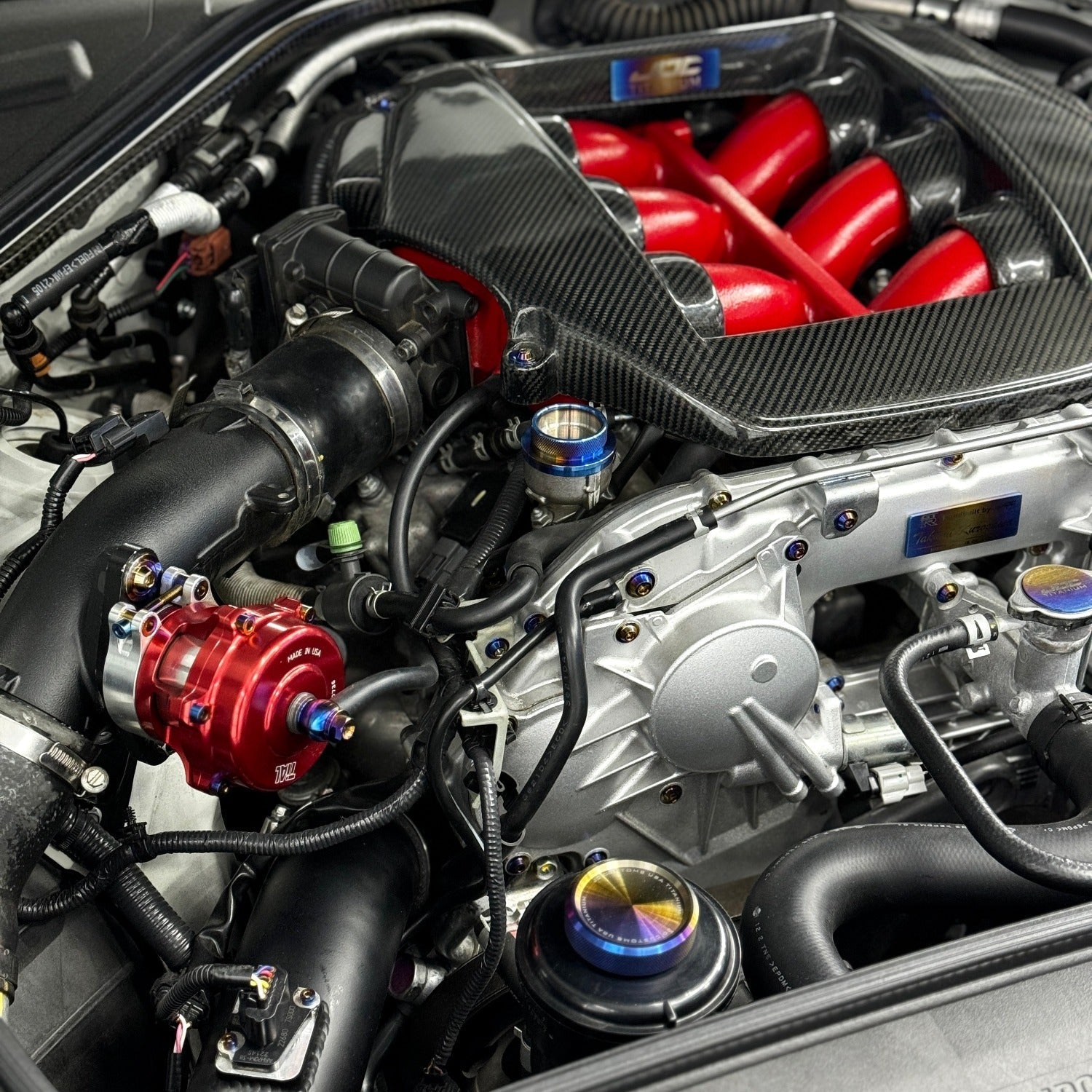 JDC Titanium Oil Cap (R35 GT-R/ Multiple Nissan Applications) - Graveyard Performance