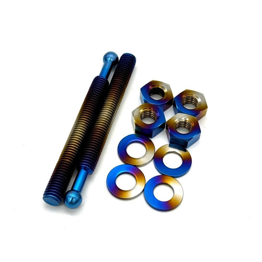 JDC Titanium Quik-Latch QL-38 Replacement Hood Pin Hardware Kit (Universal) - Graveyard Performance