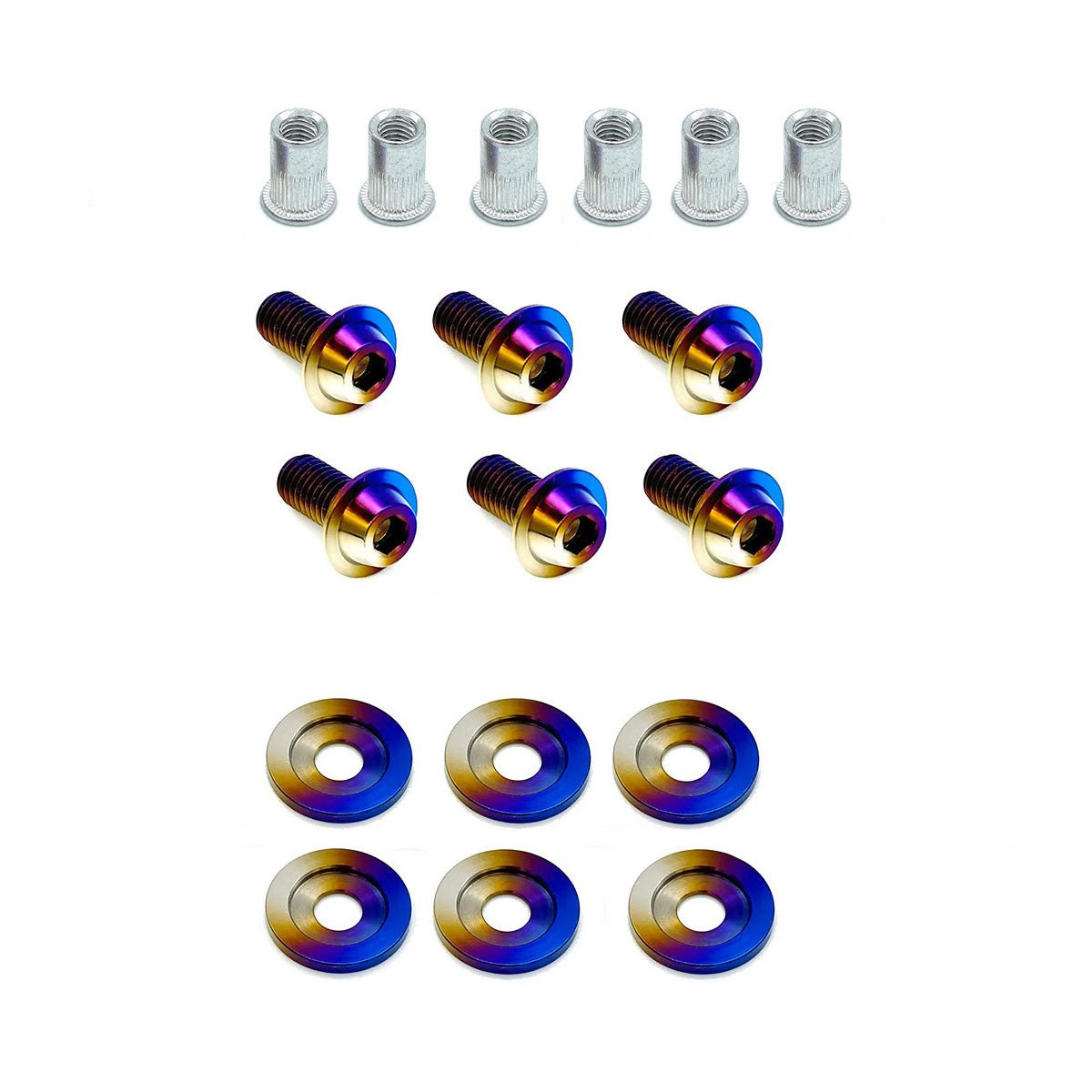 JDC Titanium Radiator Cooling Plastic Clip Replacement Kit (370Z) - Graveyard Performance