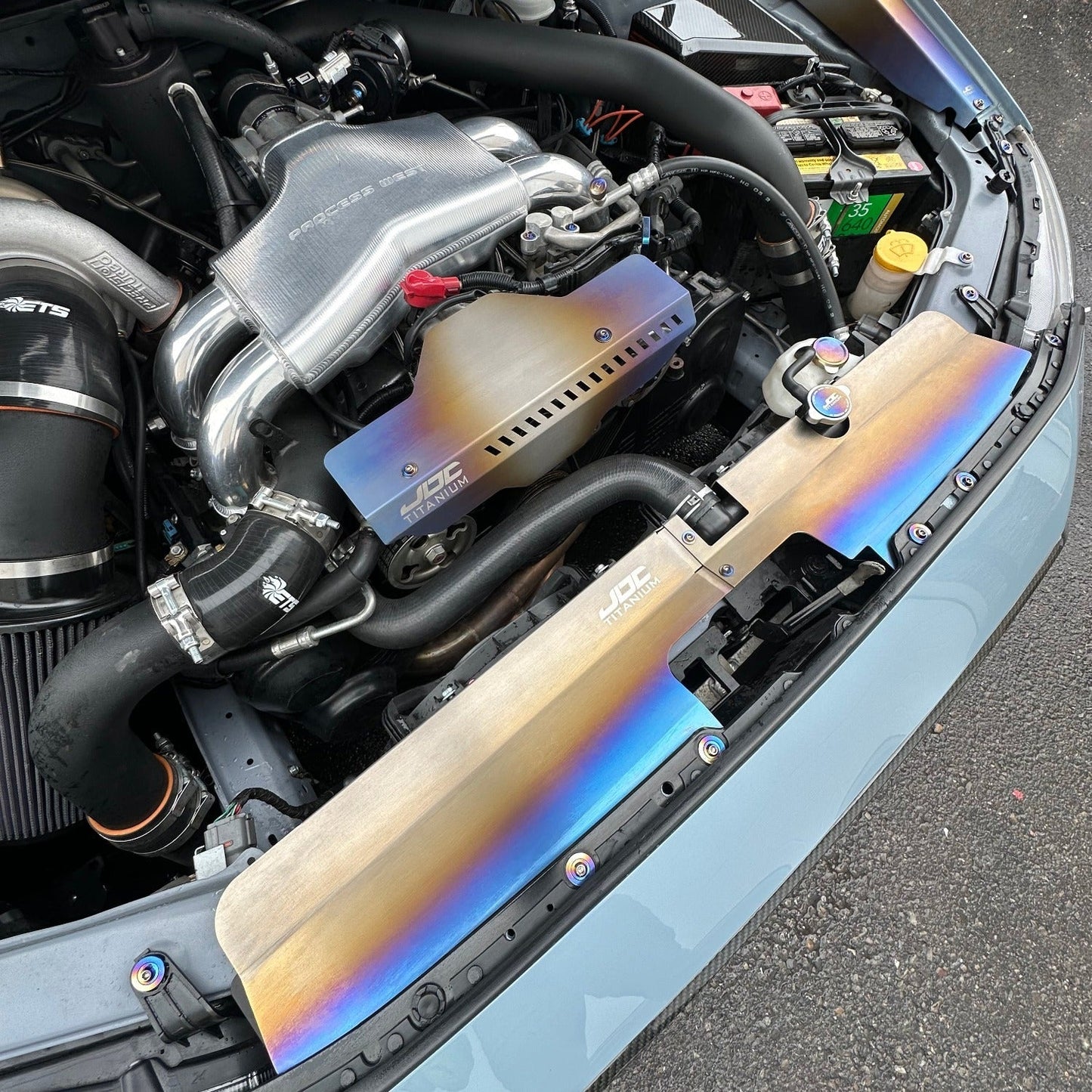 JDC Titanium Radiator Cooling Shroud (15-21 WRX/STi) - Graveyard Performance
