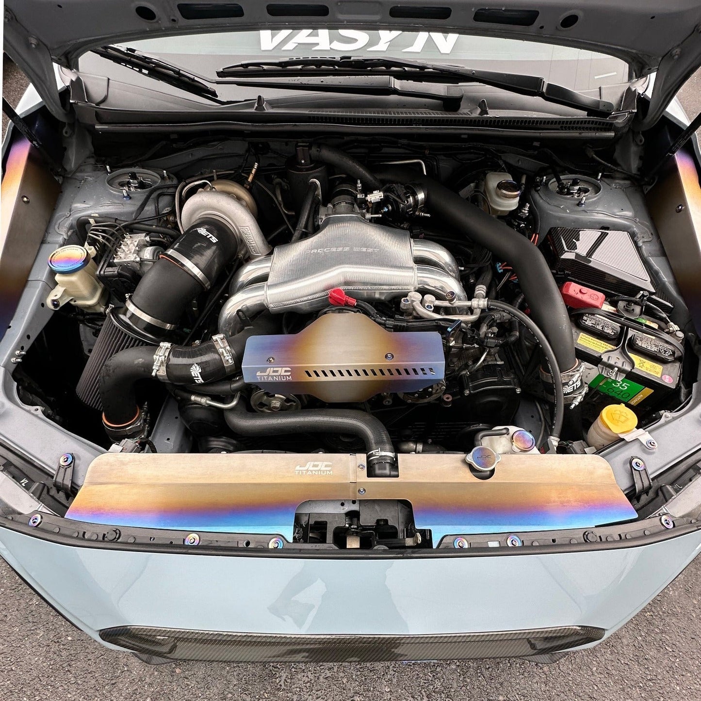 JDC Titanium Radiator Cooling Shroud (15-21 WRX/STi) - Graveyard Performance