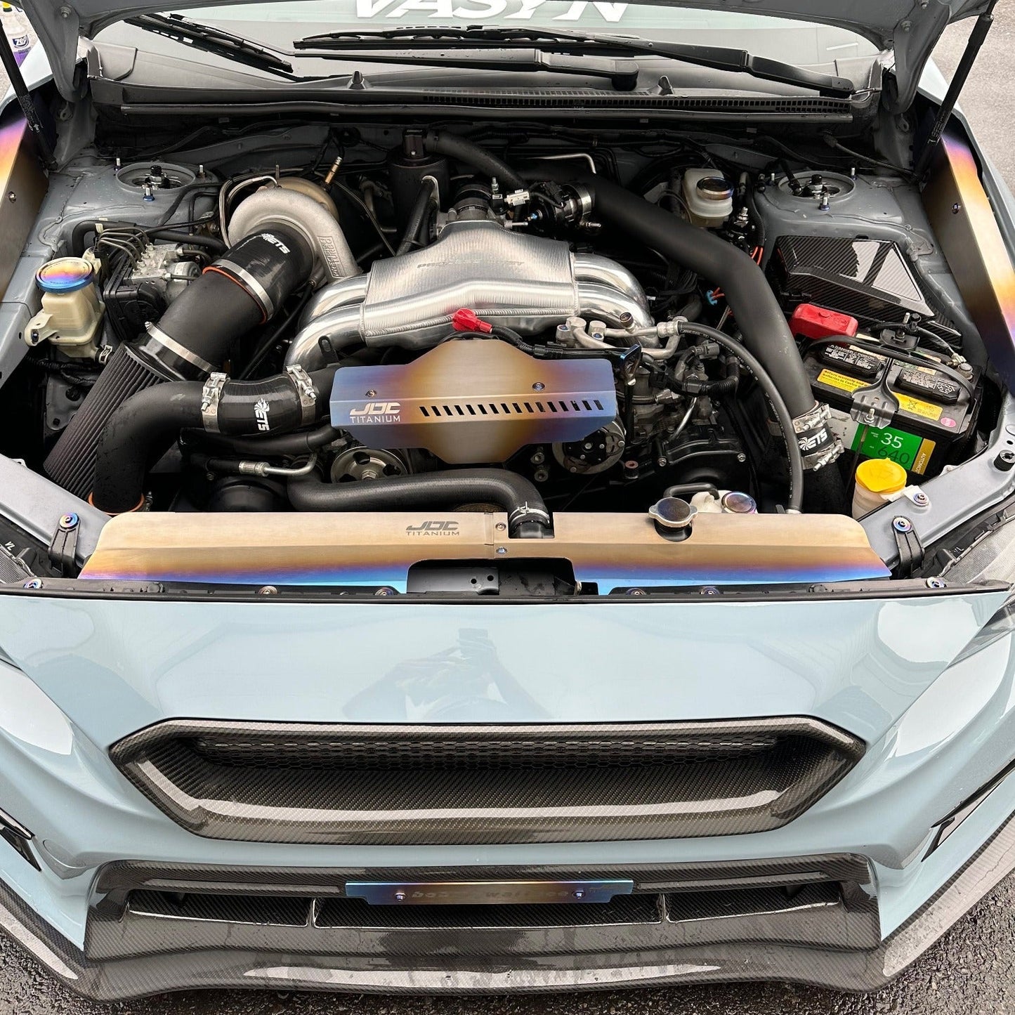 JDC Titanium Radiator Cooling Shroud (15-21 WRX/STi) - Graveyard Performance