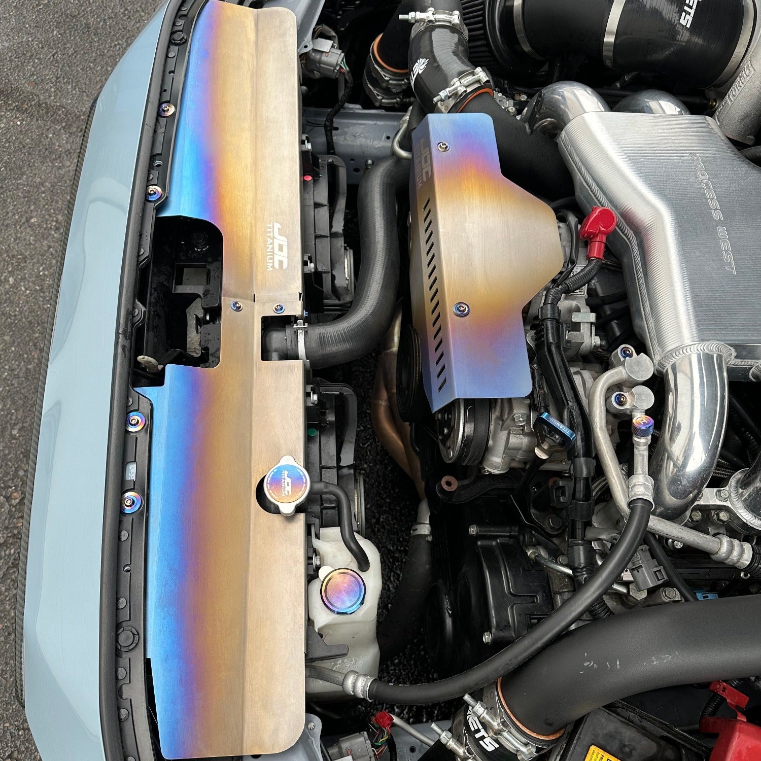 JDC Titanium Radiator Cooling Shroud (15-21 WRX/STi) - Graveyard Performance