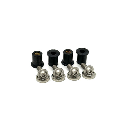 JDC Titanium Radiator Cooling Shroud Plastic Clip Replacement Kit (Evo 8/9) - Graveyard Performance