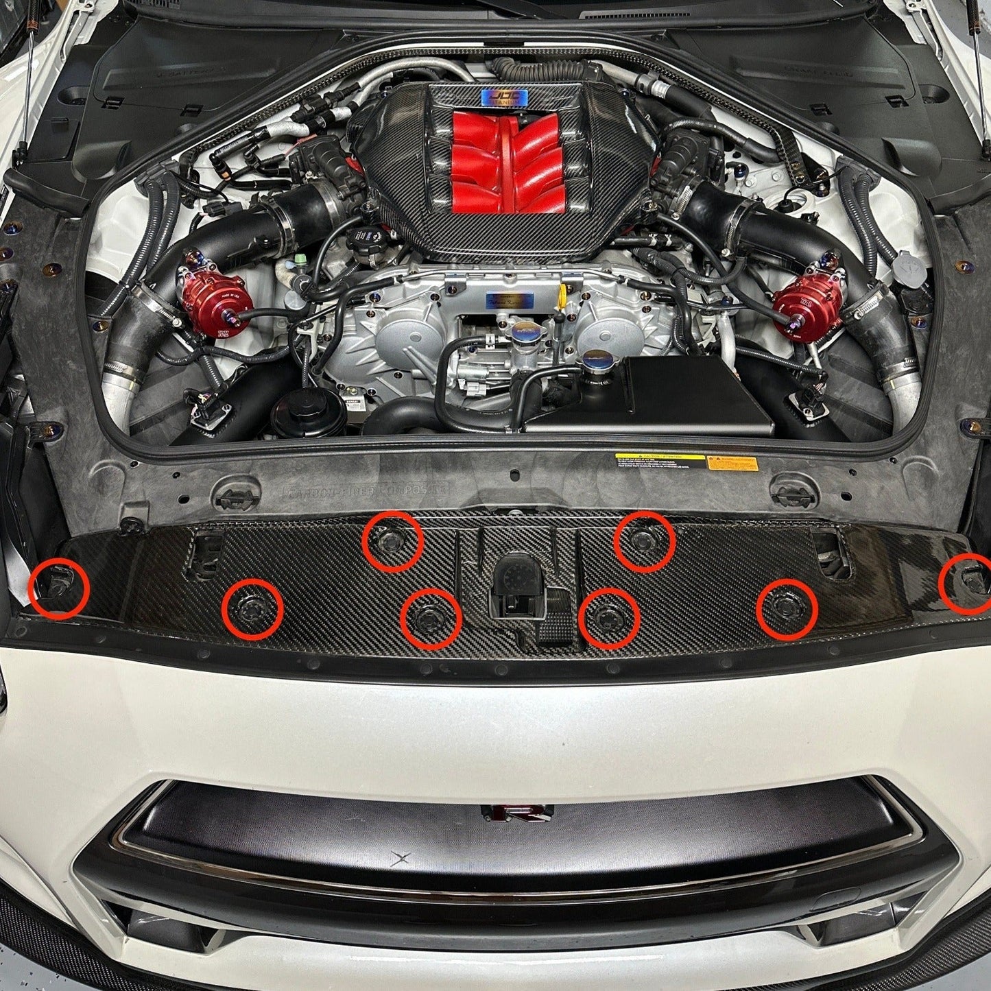 JDC Titanium Radiator Cooling Shroud Plastic Clip Replacement Kit | Nissan R35 GT-R