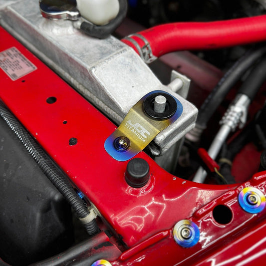 JDC Titanium Radiator Stay Bracket | Honda S2000, EK, EM, & EJ Models