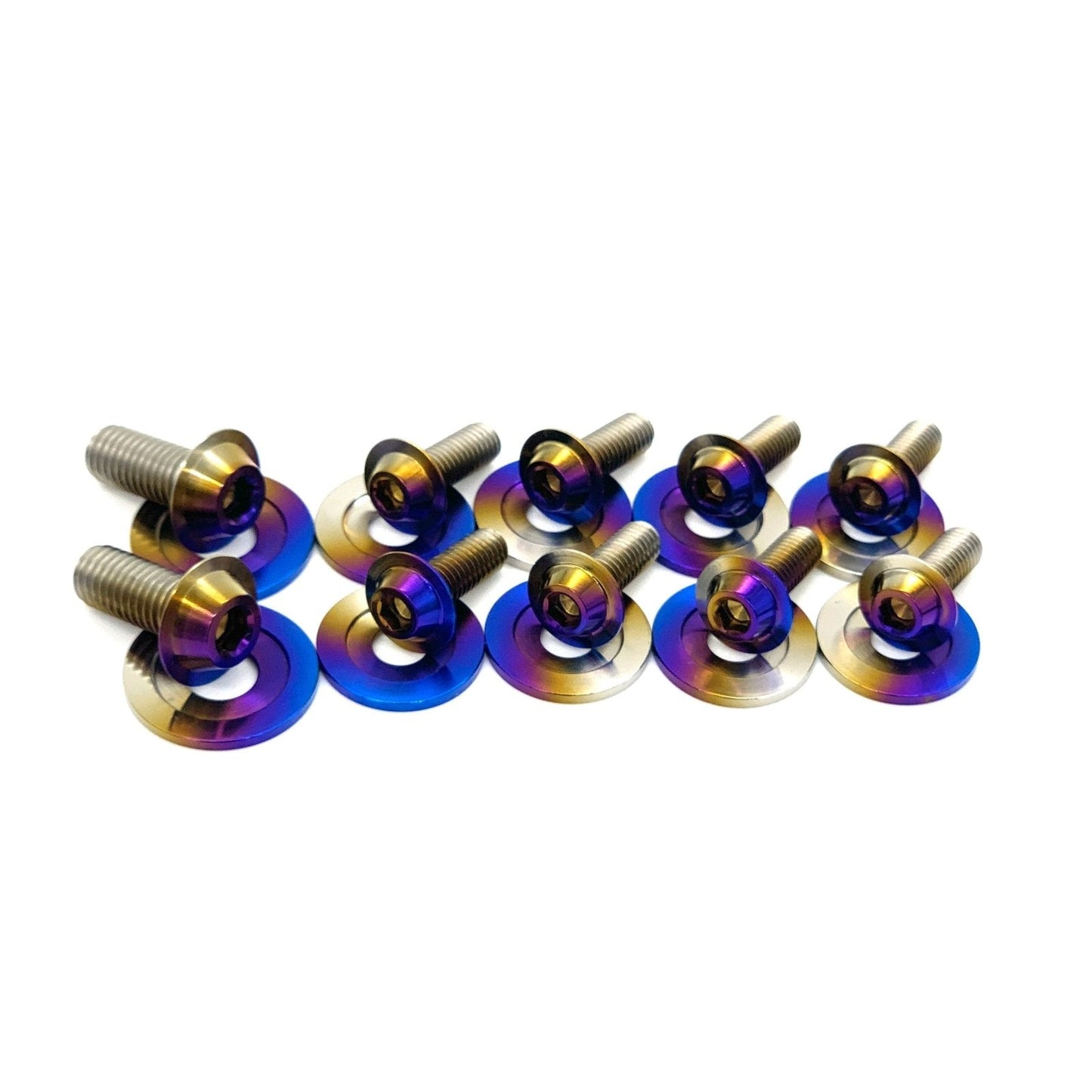 JDC Titanium Radiator Support Area Hardware Replacement Kit (Evo X) - Graveyard Performance