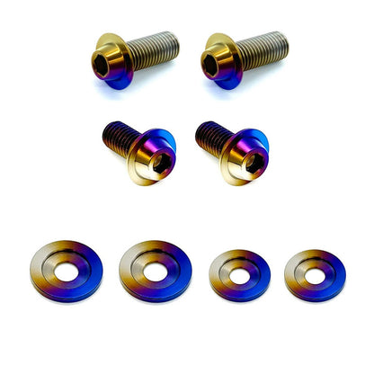 JDC Titanium Radiator Support Bracket Hardware (370Z) - Graveyard Performance