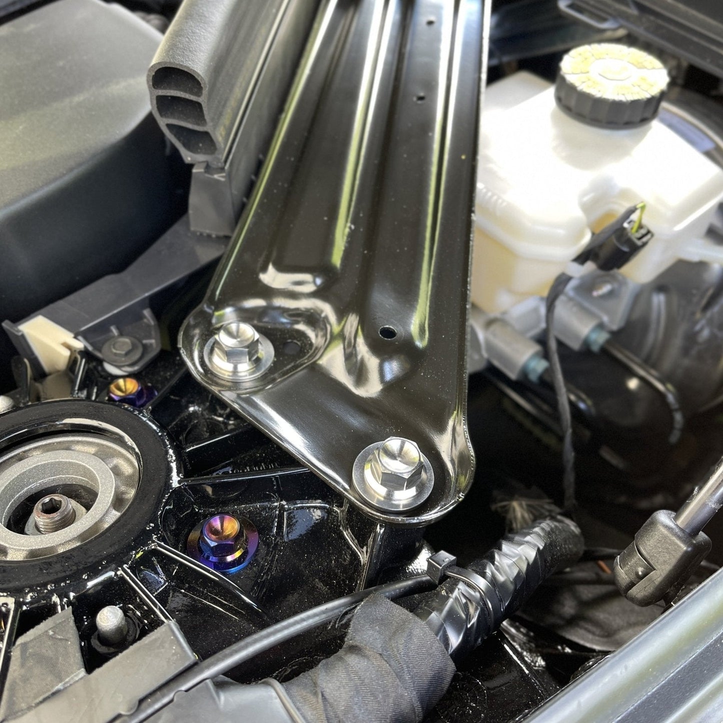 JDC Titanium Rear Strut Brace Hardware Kit (MK5 Supra) - Graveyard Performance