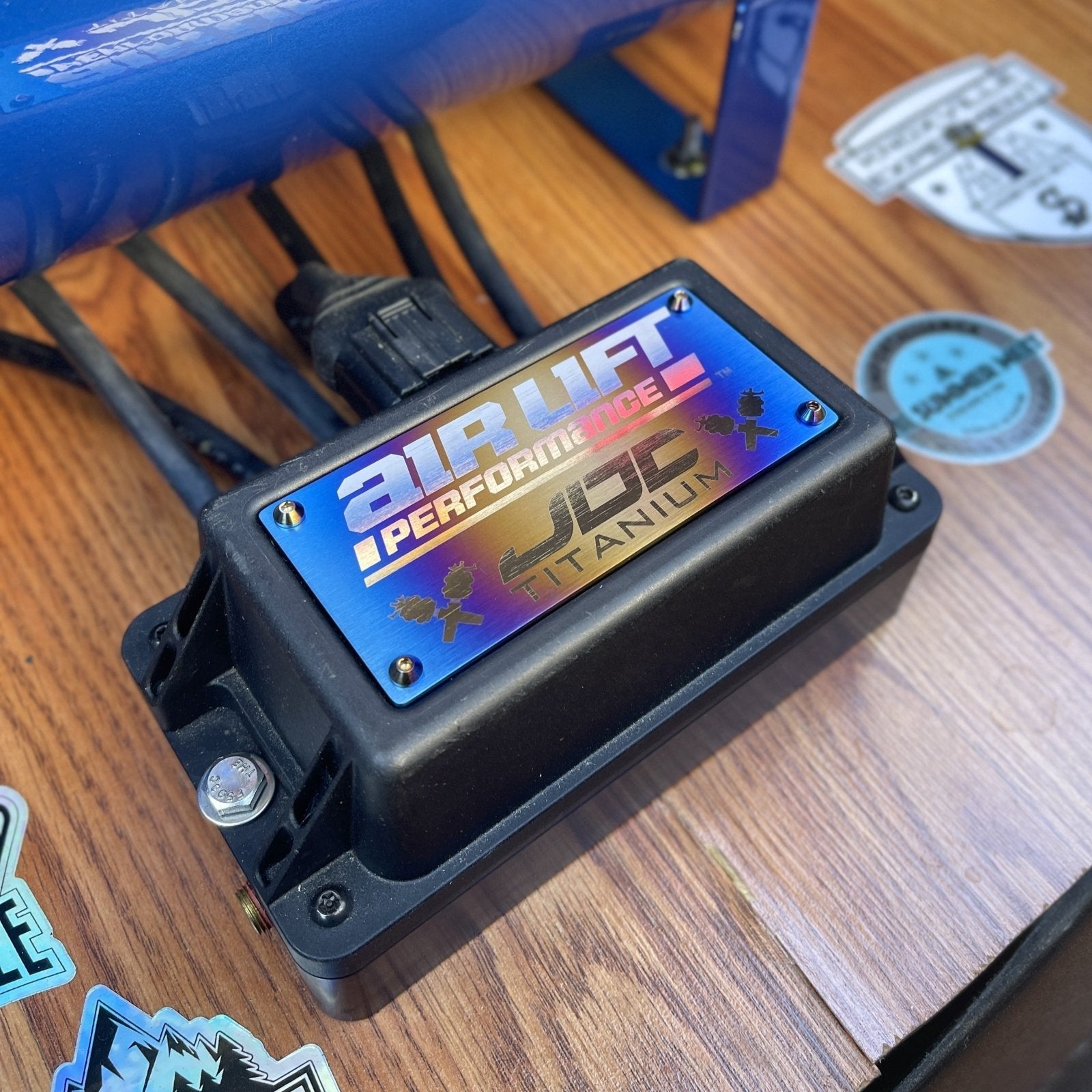 JDC Titanium Replacement Hardware for Air Lift 3P/3H Manifold Badge - Graveyard Performance