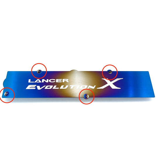 JDC Titanium Spark Plug Cover Hardware (Evo X) - Graveyard Performance